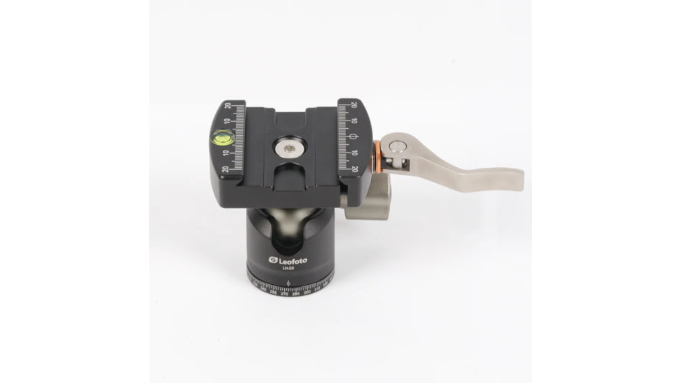 Leofoto LH-25LR Mini Ball Head w/ LR-50 Lever-Release Clamp, Arca, Black, LH-25LR