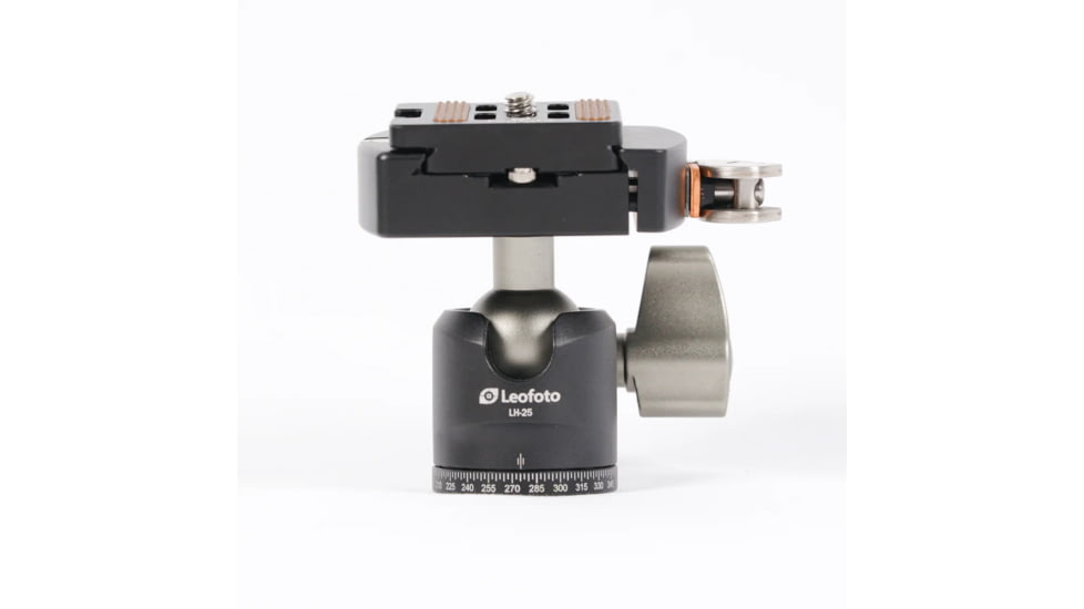 Leofoto LH-25LR Mini Ball Head w/ LR-50 Lever-Release Clamp, Arca, Black, LH-25LR