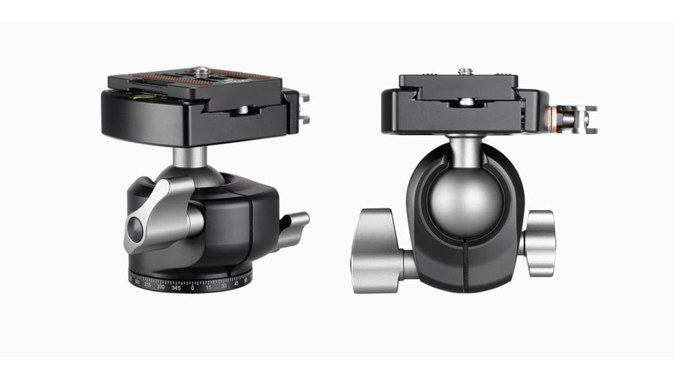 Leofoto LH-30LR Ball Head w/ LR-50 Lever-Release Clamp, Arca, Black, LH-30LR