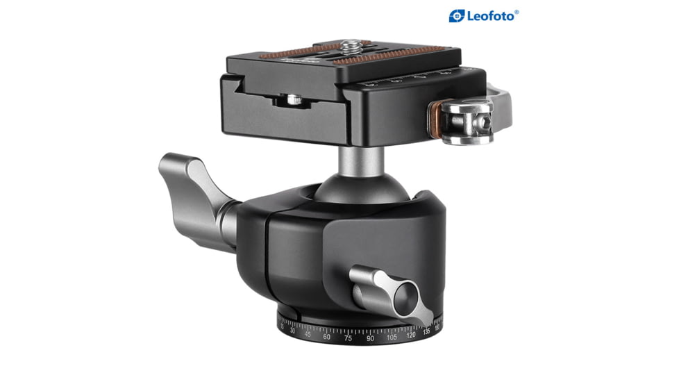 Leofoto LH-30LR Ball Head w/ LR-50 Lever-Release Clamp, Arca, Black, LH-30LR
