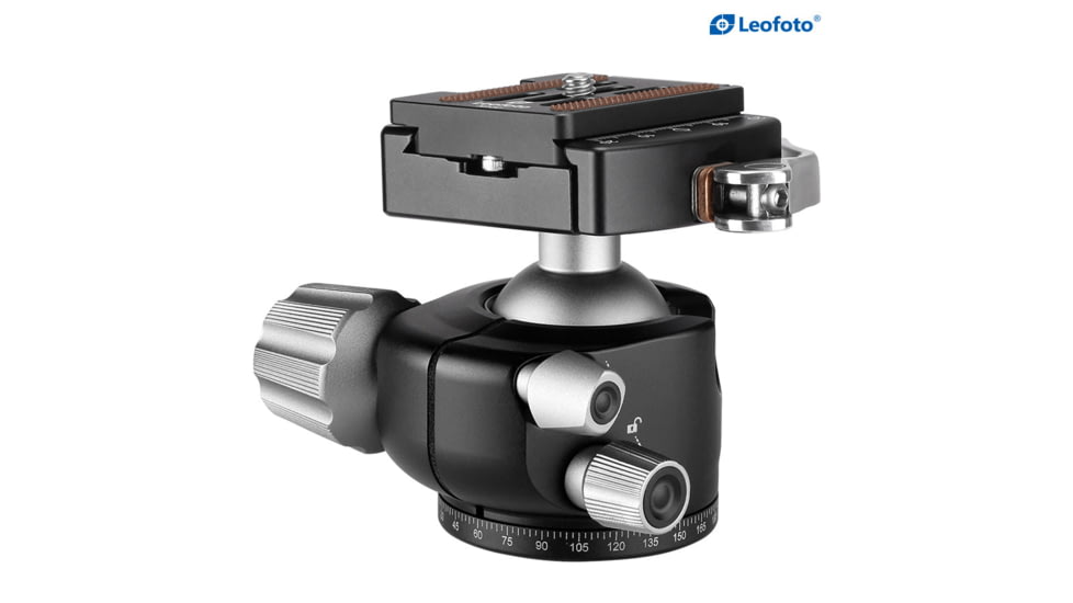 Leofoto LH-36LR Ball Head w/ LR-50 Lever Release Clamp, Arca, Black, LH-36LR