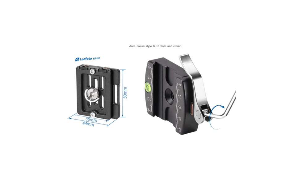 Leofoto LH-40LR Ball Head w/ Lever Release Clamp, Arca, Black, LH-40LR