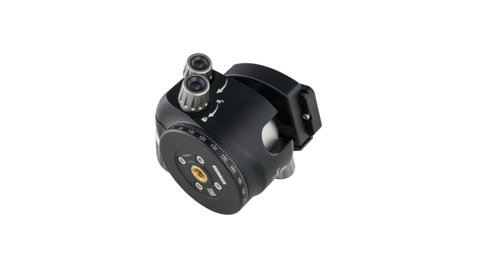 Leofoto LH-55NN No Neck Low Profile Ball Head &amp; QR Plate, Arca, Black, LH-55NN