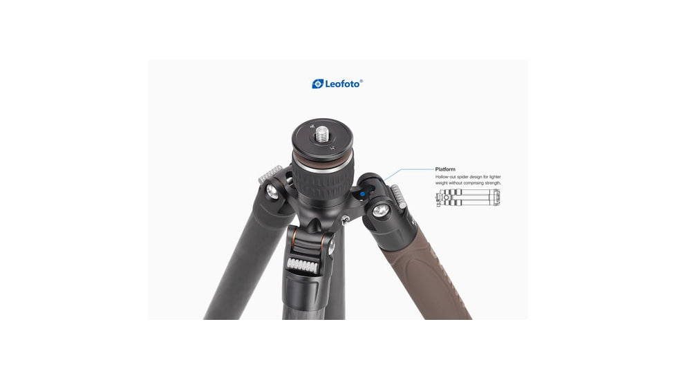 Leofoto LX-254CT/XB-32 Reversible Travel Tripod w/ Ball Head Set, Black, LX-254CT+XB-32