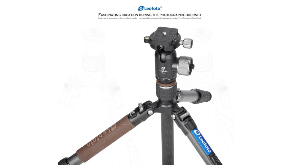 Leofoto LX-255CT/XB-32 Reversible Travel Tripod w/ Ball Head Set, Black, LX-255CT+XB-32