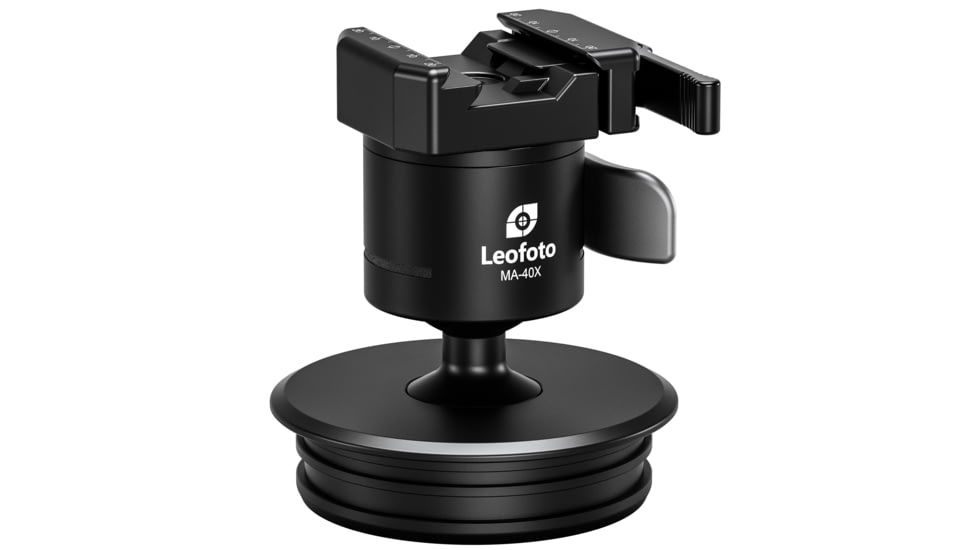 Leofoto MAB-100X Outdoors Ball Head w/ 100mm Systematic Adapter, Black, MAB-100X