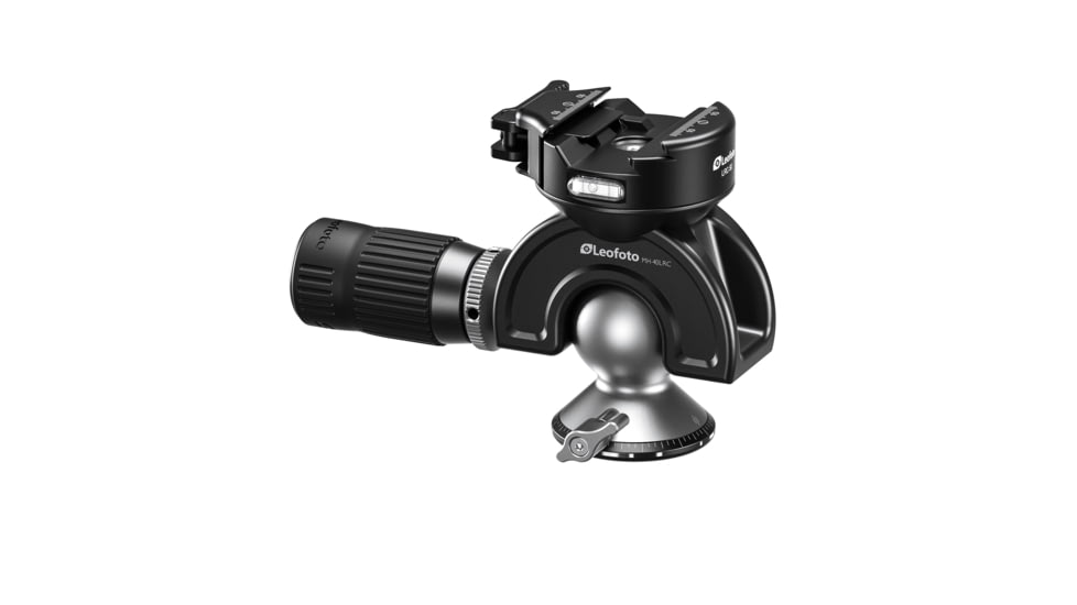 Leofoto MH-40LRC Lever-Release Hybrid Clamp Panning Dynamic Head /w Handlebar Control, Arca/Picatinny, Black, MH-40LRC