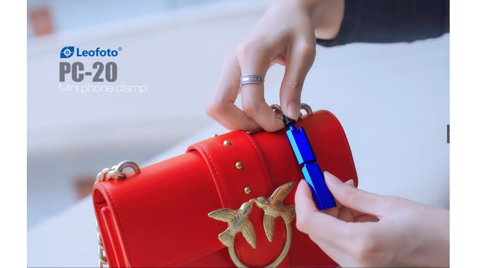 Leofoto PC-20 Mobile Phone Stand w/ 1/4 Mounting - Arca, Red, PC-20 RED