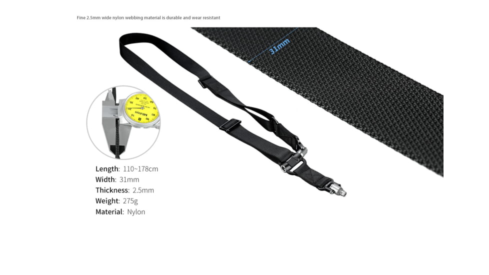 Leofoto SP-01 QD Strap, Black, SP-01