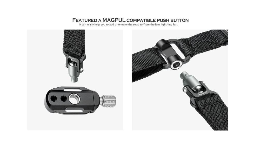 Leofoto SP-01 QD Strap, Black, SP-01