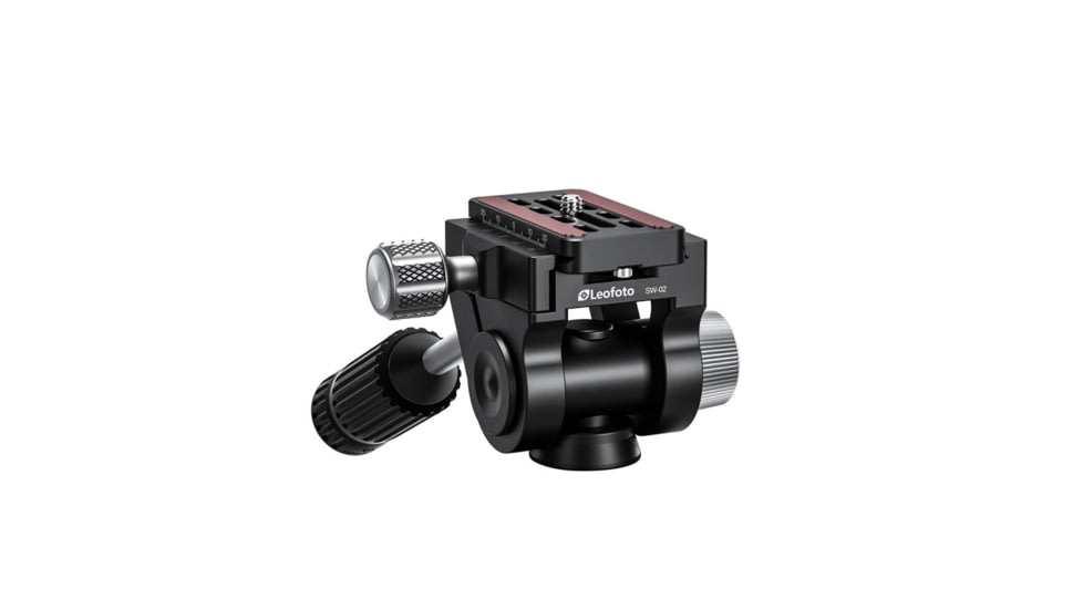 Leofoto SW-02 Mini Fluid Head for Binoculars, Arca Swiss, Black, SW-02