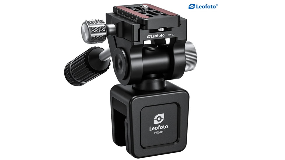 Leofoto WN-02 Multi-Purpose Window Mount for Binoculars/Lens and Camera, Black, WN-02