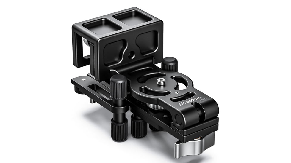 Leofoto WN-02 Multi-Purpose Window Mount for Binoculars/Lens and Camera, Black, WN-02