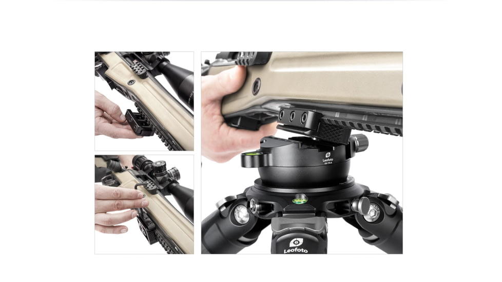 Leofoto YB-75LK Leveling Base w/ Handle for 75mm Bowl , Arca, Black, YB-75LK