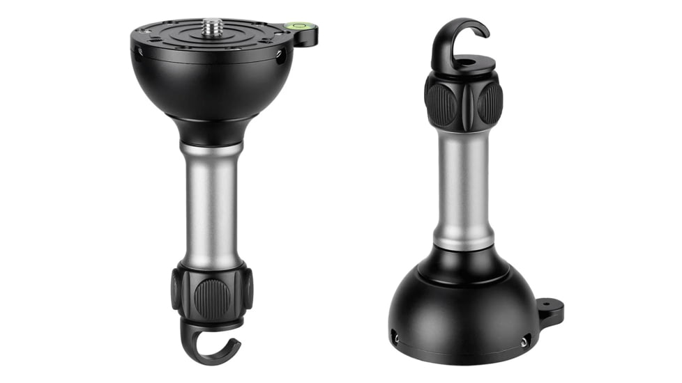 Leofoto YB-75LP Leveling Base w/ Handle for 75mm Bowl - 3/8, Black, YB-75LP