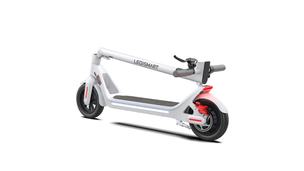 LEQI Smart Electric Scooter, White, Medium, A8-WHITE