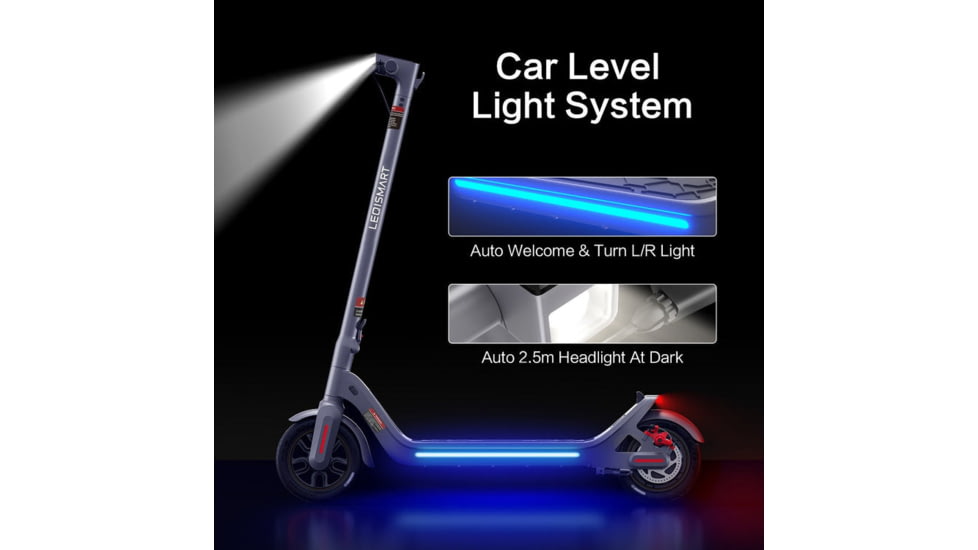 LEQI Smart Electric Scooter, White, Medium, A8-WHITE