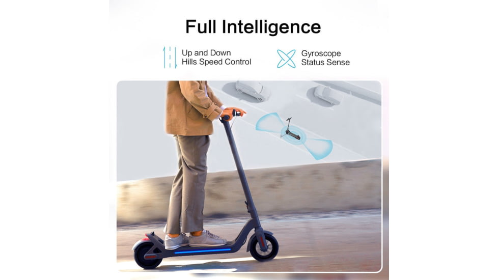 LEQI Smart Electric Scooter, White, Medium, A8-WHITE
