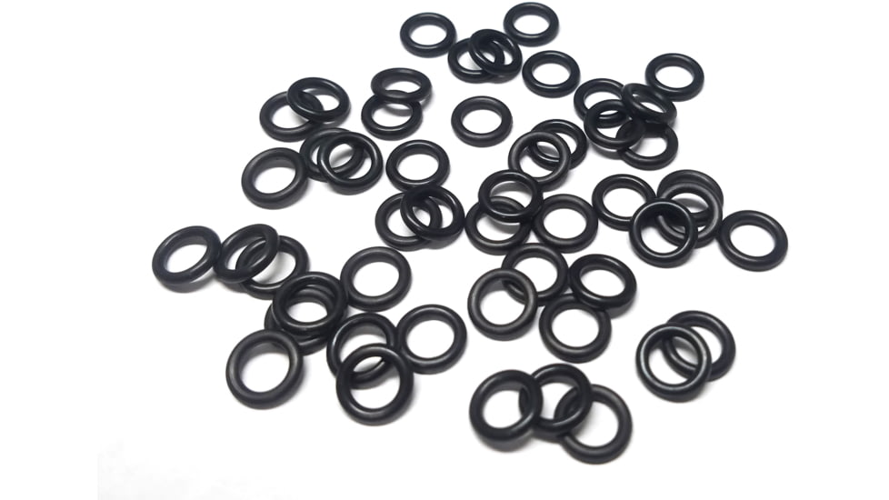 Lethal Weapon Lure Co 50-pack of Replacement O-Rings, black, LWTa50