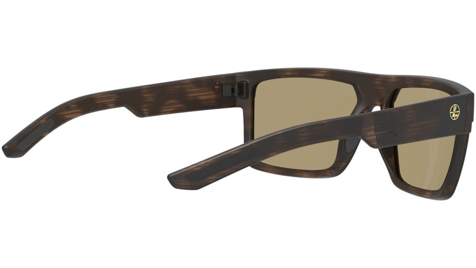 Leupold Becnara Sunglasses, Matte Tortoise Frame, Square Blue Mirror Lens, Polarized, Regular-Wide, 179632