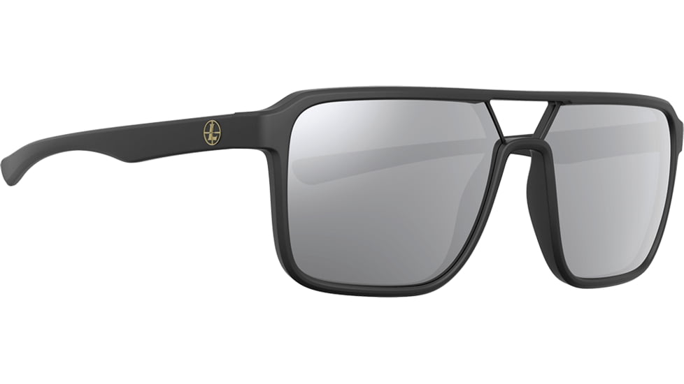 Leupold Bridger Sunglasses, Matte Black Frame, Shadow Gray Flash Lens, 182672