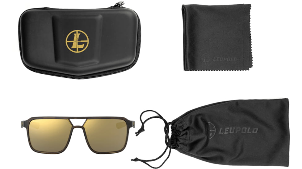 Leupold Bridger Sunglasses, Matte Tortoise Frame, Bronze Mirror Lens, 182673