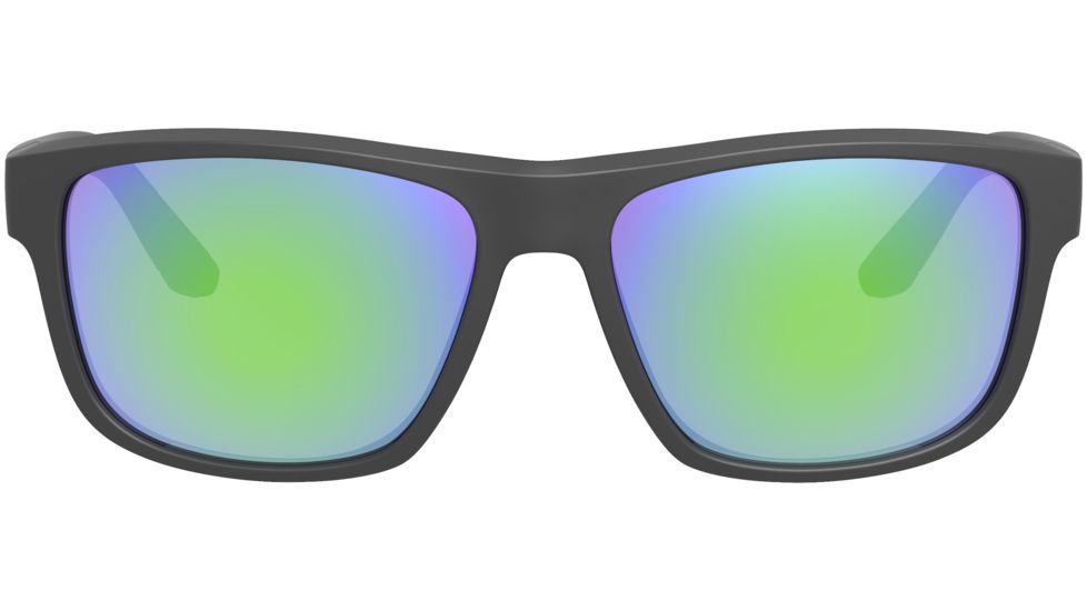 Leupold Katmai Sunglasses, Matte Black Frame, Square Emerald Mirror Lens, Polarized, Narrow-Regular, 179099