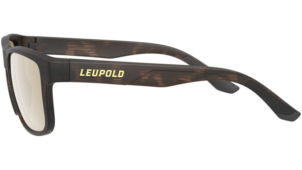 Leupold Katmai Sunglasses, Matte Tortoise Frame, Square Bronze Mirror Lens, Polarized, Narrow-Regular, 179098