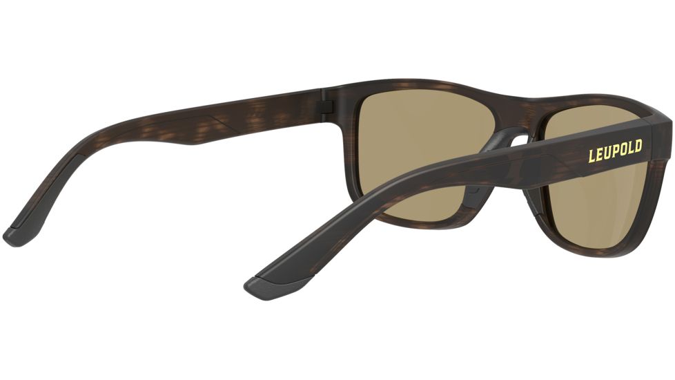 Leupold Katmai Sunglasses, Matte Tortoise Frame, Square Bronze Mirror Lens, Polarized, Narrow-Regular, 179098