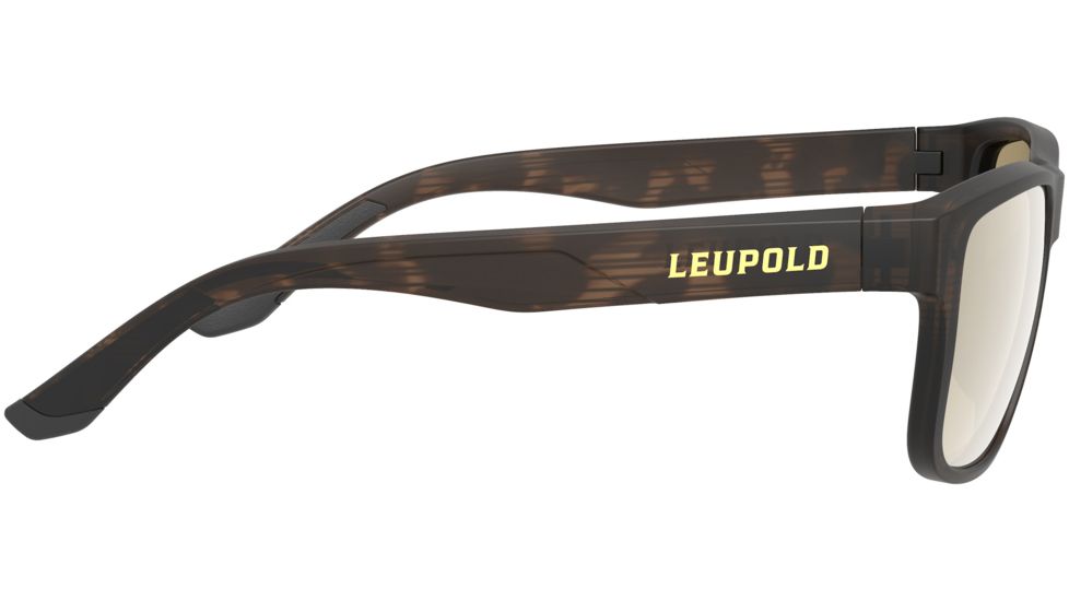 Leupold Katmai Sunglasses, Matte Tortoise Frame, Square Bronze Mirror Lens, Polarized, Narrow-Regular, 179098