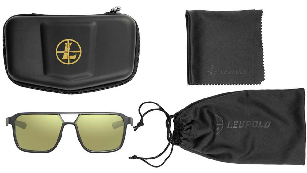 Leupold Bridger Sunglasses, Matte Black Frame, Daylight Max Lens, 186756