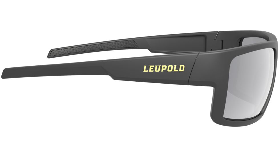 Leupold Switchback Mens Sunglasses, Matte Black Frame, Square Shadow Gray Flash Lens, Polarized, Regular-Wide, 179092