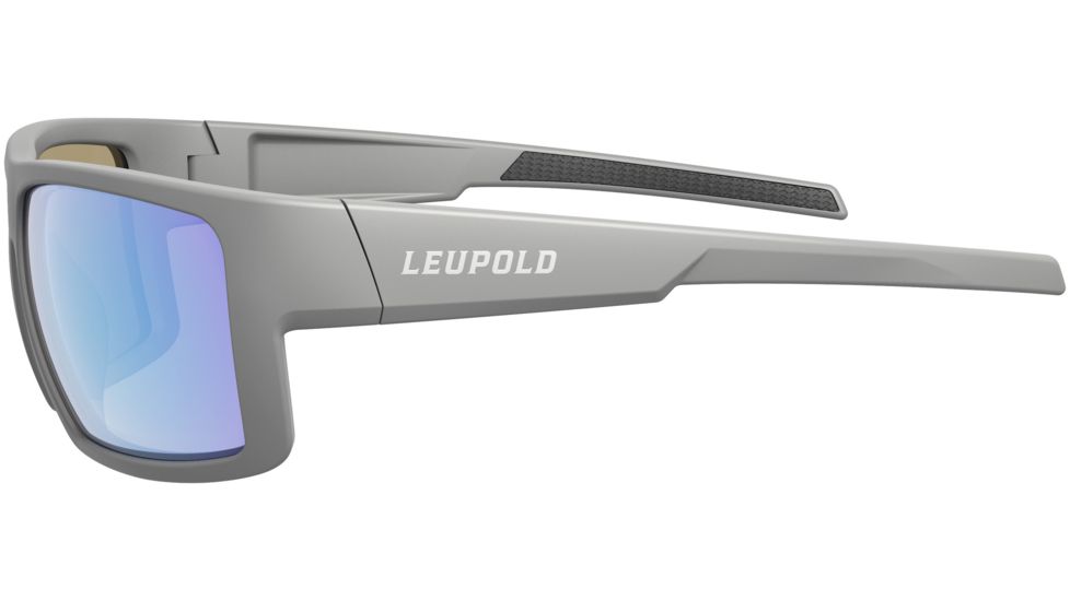 Leupold Switchback Mens Sunglasses, Matte Grey Frame, Square Blue Mirror Lens, Polarized, Regular-Wide, 179629
