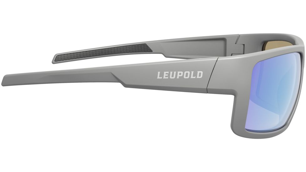 Leupold Switchback Mens Sunglasses, Matte Grey Frame, Square Blue Mirror Lens, Polarized, Regular-Wide, 179629