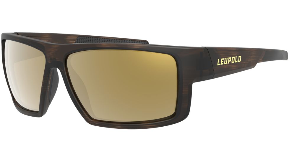 Leupold Switchback Mens Sunglasses, Matte Tortoise Frame, Square Bronze Mirror Lens, Polarized, Regular-Wide, 179091