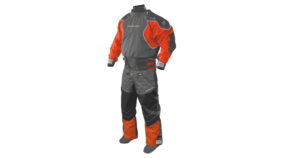 Level 6 Emperor Drysuit - Men's, Blaze Red/Charcoal, XL 23161.02.102