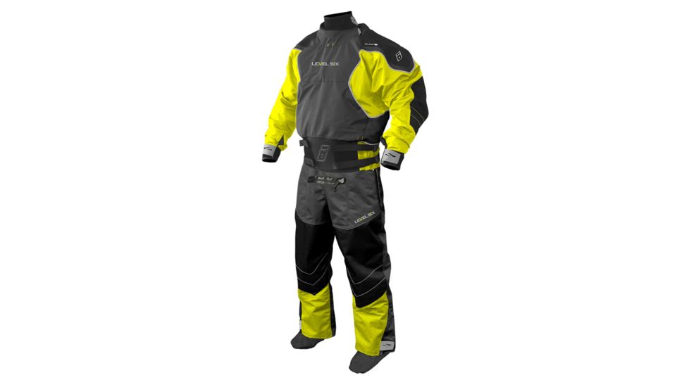 Level 6 Emperor Drysuit - Men's, Bright Yellow/Charcoal, M 23161.02.103
