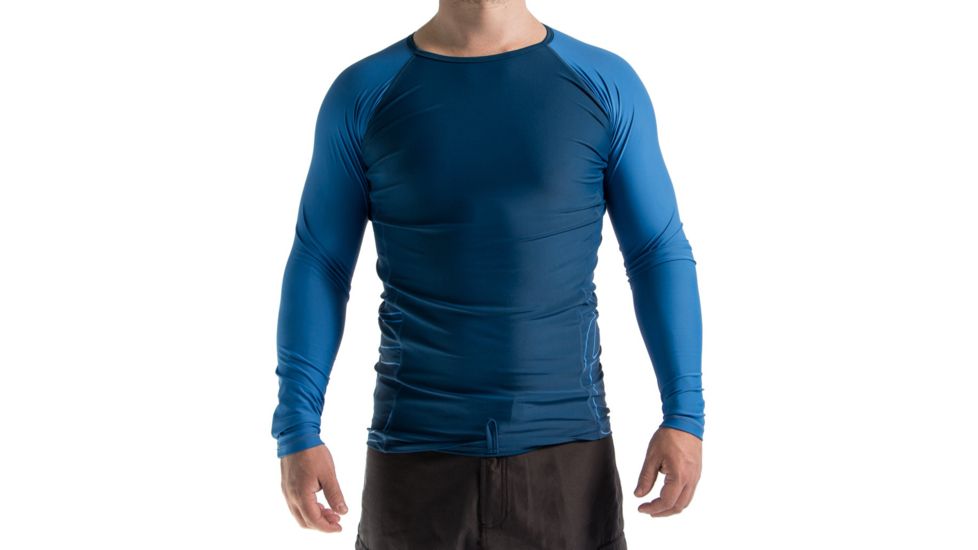 Level 6 Mercury Long Sleeve Rash Top - Men's-Poseidon-Small
