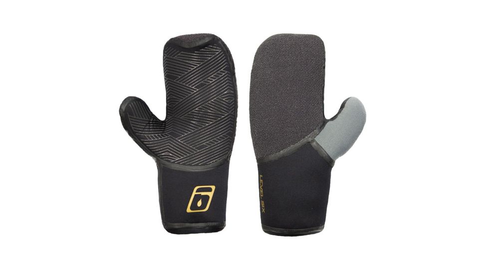 Level Six Gritstone Mitts, Black, Small/Medium, GMA-GRIT-BK-S/M