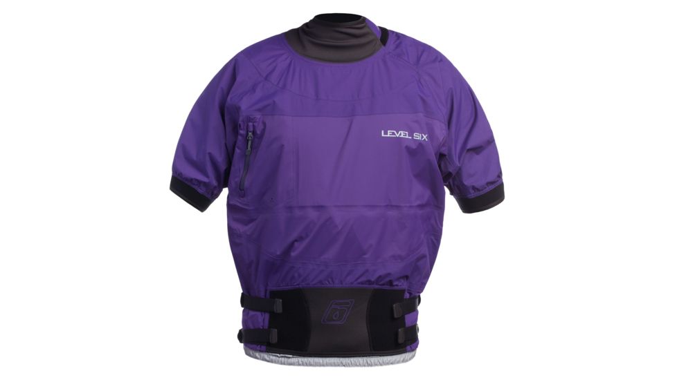 Level Six Mens Australis 2.5 Layer Short Sleeve Semi Dry Top, Violet Indigo, 2XL, GMT-AUST-VI-XXL