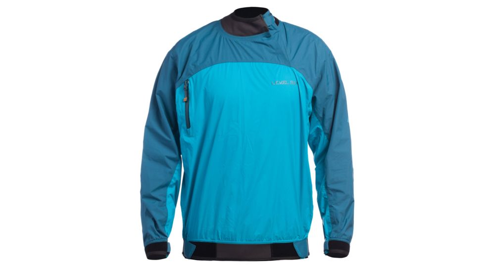 Level Six Mens Baffin 2.5 Layer Long Sleeve Semi Dry Top, Grotto Blue, Extra Small, GMT-BAFF-GR-XS
