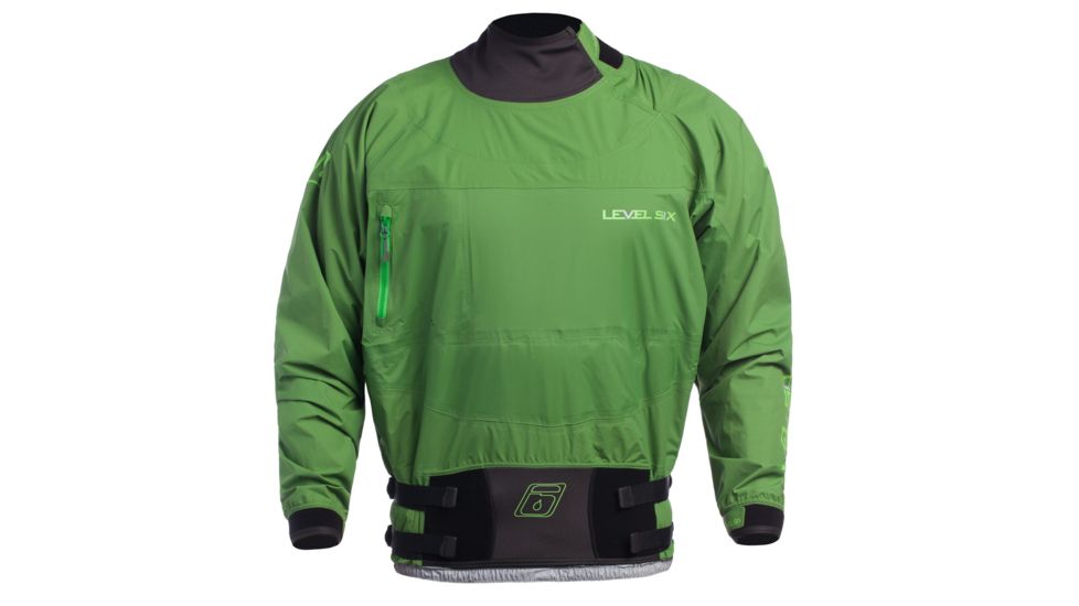 Level Six Mens Borealis 2.5 Layer Long Sleeve Semi Dry Top, Leaf, 2XL, GMT-BORE-LE-XXL