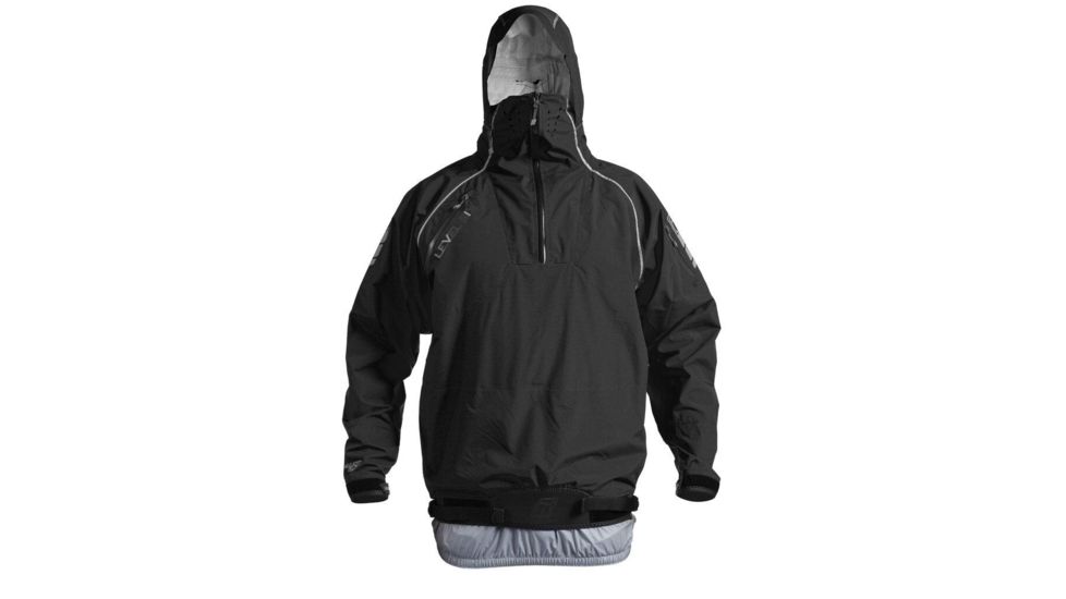 Level Six Mens Chilko 2.5 Layer Long Sleeve Jacket W/Hood, Midnight Black, Large, GMT-CHIL-MB-L