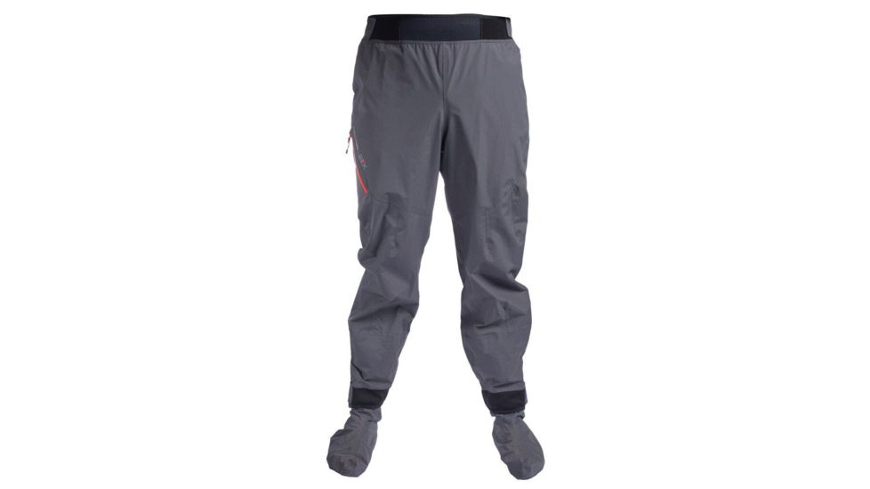 Level Six Mens Delta 2.5 Layer Semi-Dry Pant w/Sock, Charcoal, Extra Small, GMB-DELT-CH-XS