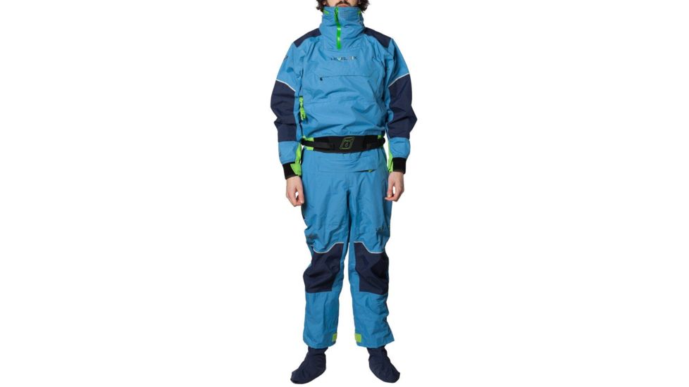 Level Six Mens Fjord 2.5 Layer Drysuit, Vallarta Blue, 2XL, GMT-FJOR-VB-XXL