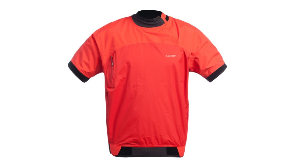 Level Six Mens Huron 2.5 Layer Short Sleeve Semi Dry Top, Blaze Red, 2XL, GMT-HURO-BZ-XXL