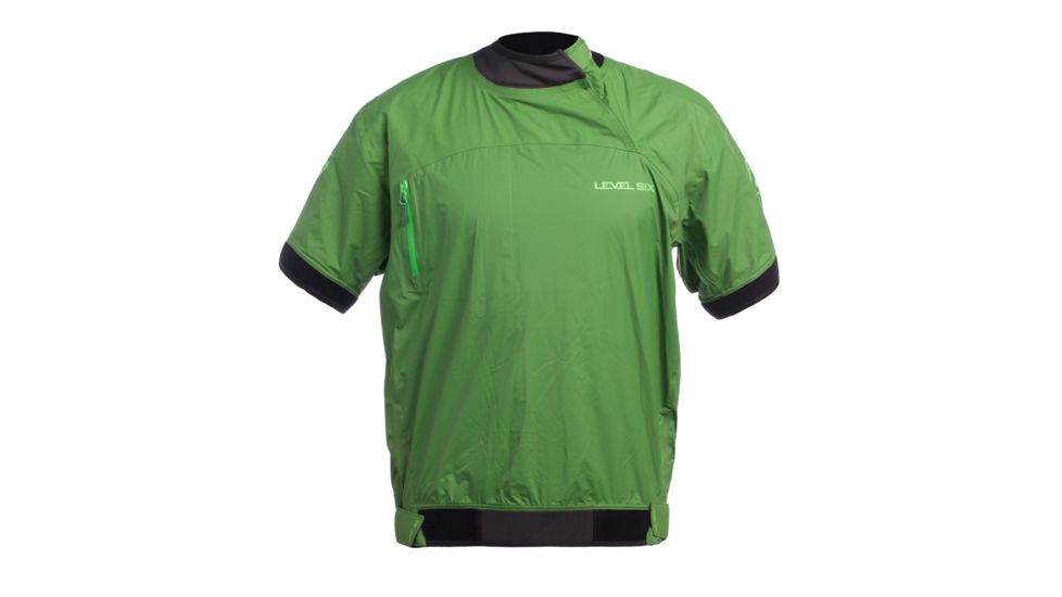 Level Six Mens Huron 2.5 Layer Short Sleeve Semi Dry Top, Leaf, 2XL, GMT-HURO-LE-XXL
