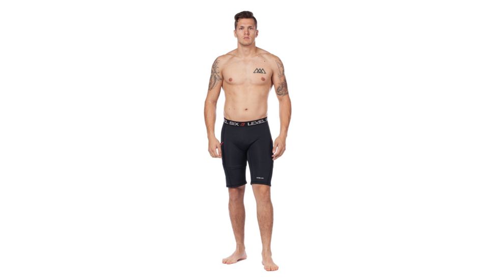Level Six Mens Jericho Neoprene Short, Black, Small, GMT-JESH-BK-S
