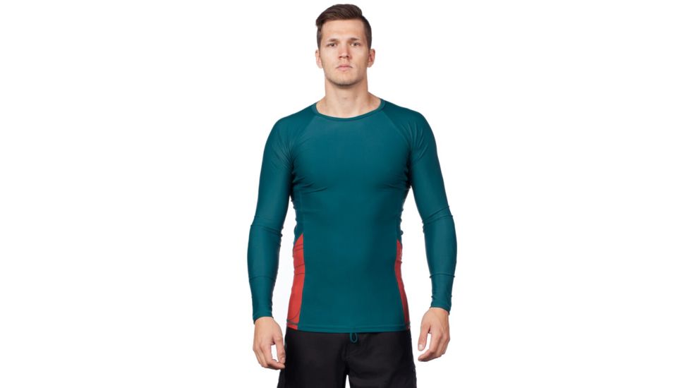 Level Six Mens Mercury Longsleeve Lycra Rash Top, Dark Waters, Medium, GMT-LSME-DA-M
