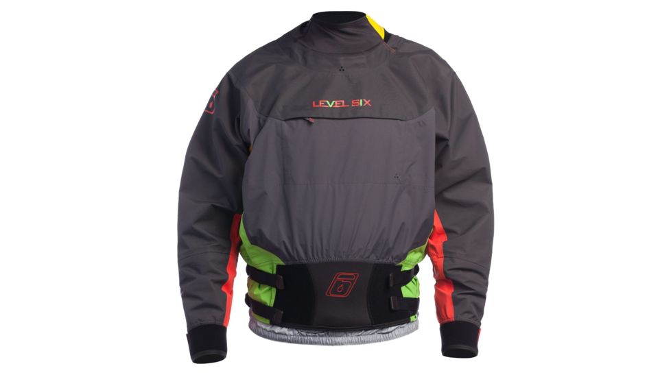 Level Six Mens Nebula Long Sleeve Dry Top, Charcoal, Small, GMT-NEBU-CH-S